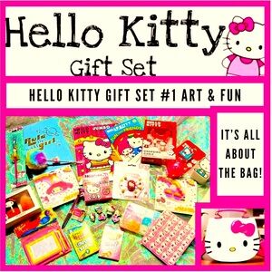 NEW: KID PACK - Over 200 ITEMS Hello Kitty THEMED GIFT SET